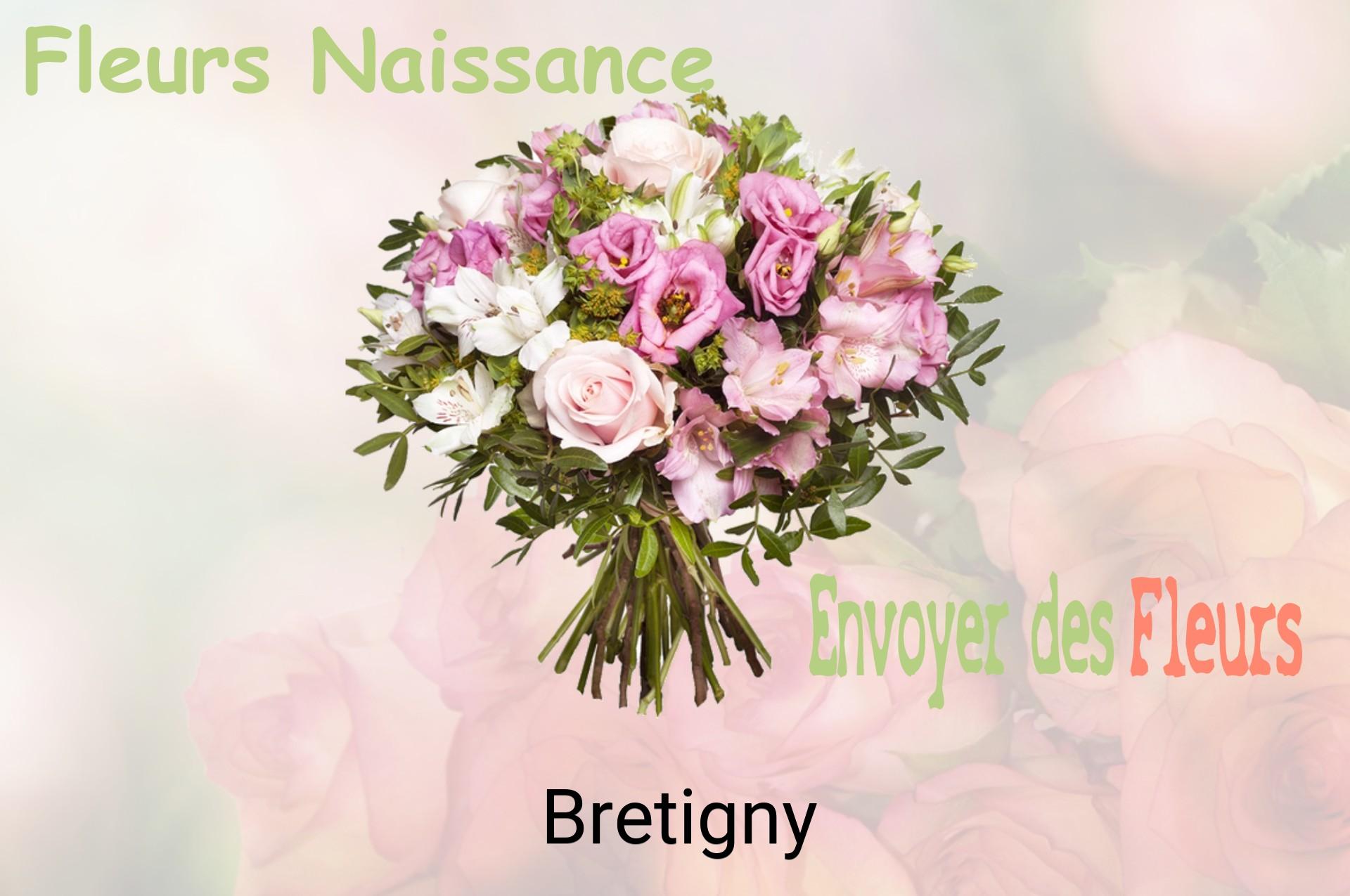 Bouquet de fleurs de naissance livré à Bretigny